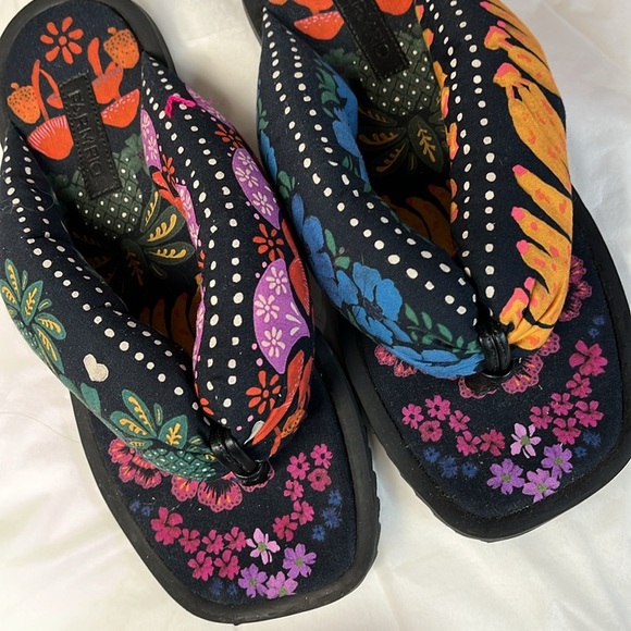 FARM Rio Multicolor Patterned Footwear Size 8 - Picture 8 of 8